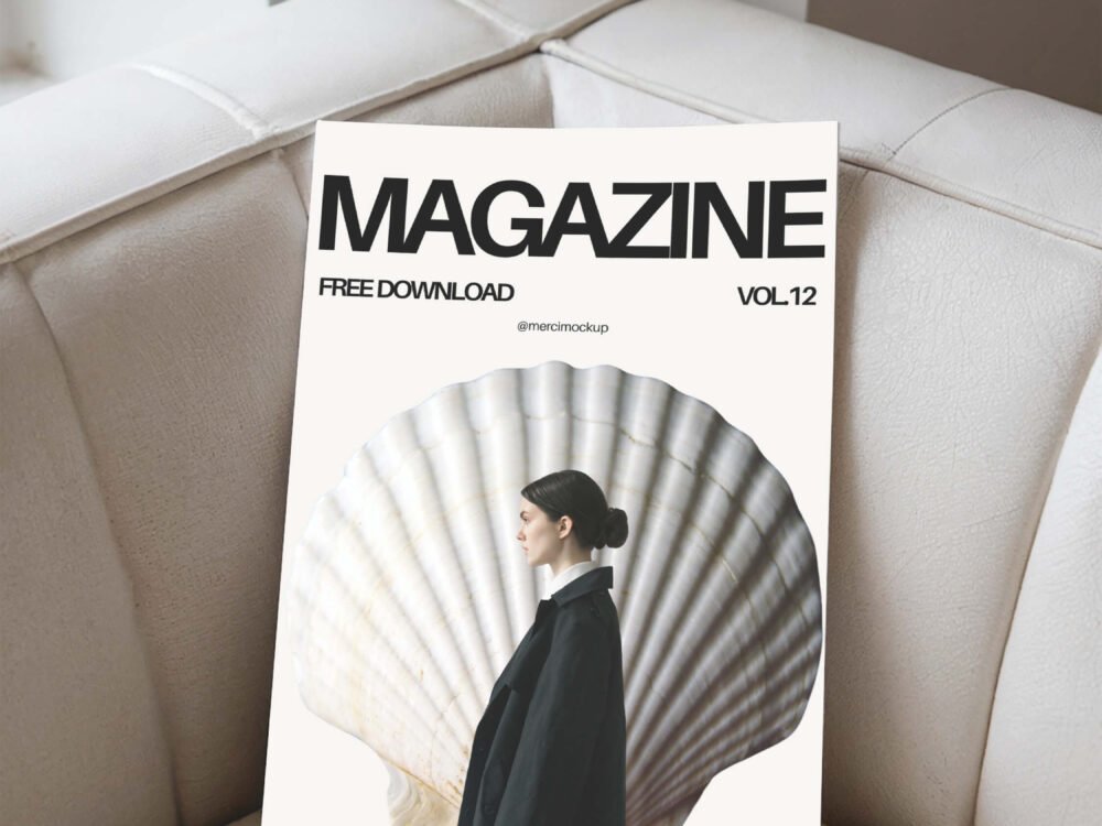 Magazine Mockup Sofa